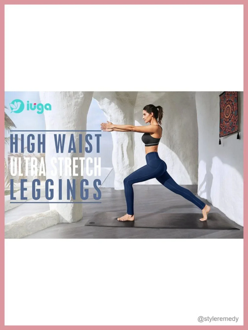 High Waisted Tummy Control Leggings with Pockets Butt Lifting Yoga Pants 4